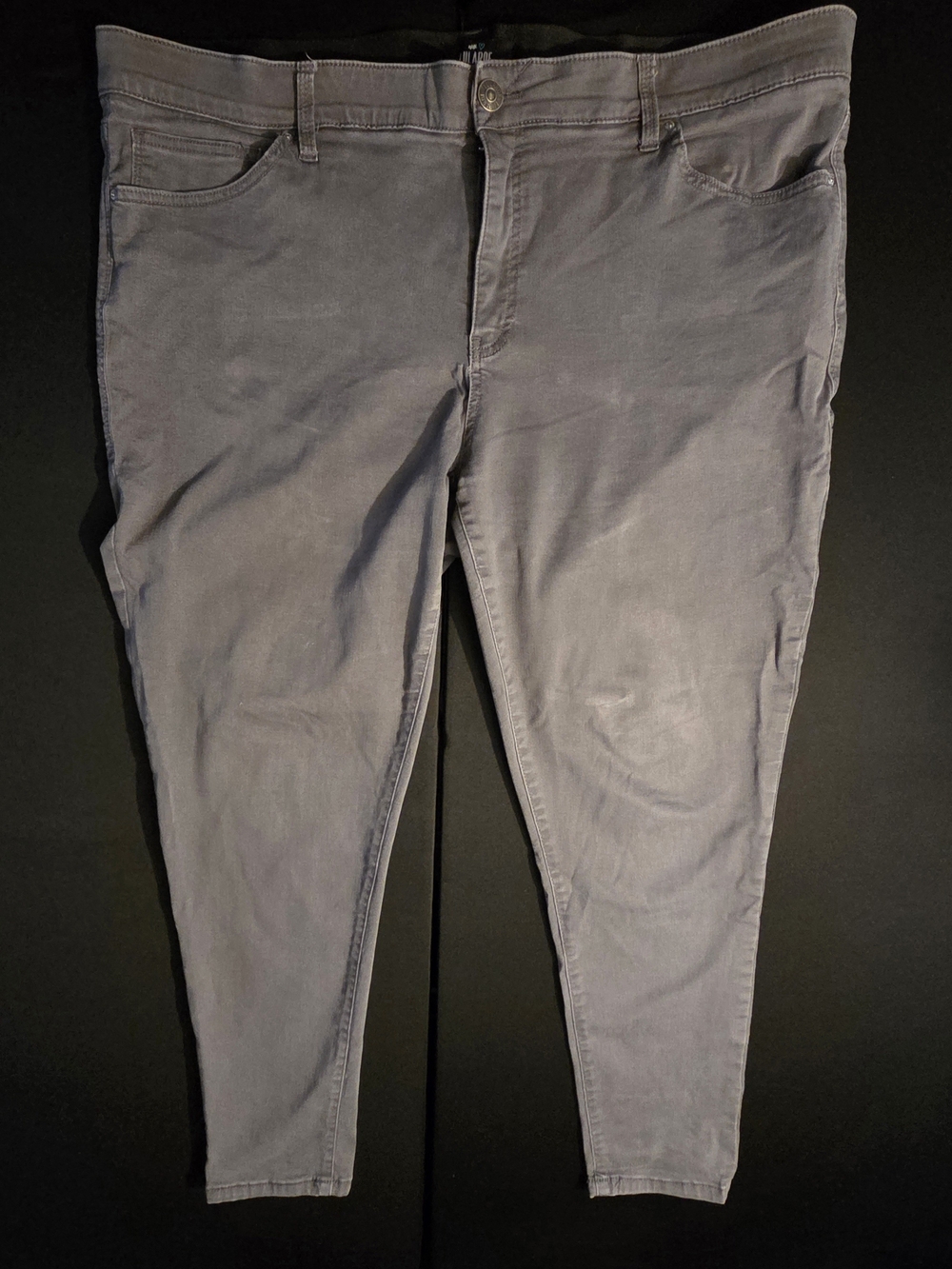 LuLaRoe Women’s Skinny Jeans-Light Gray Size 44/24W